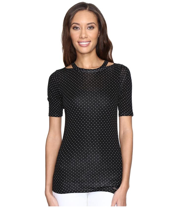 Michael Michael Kors - Dot Detached Neck Top