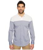 Perry Ellis - Long Sleeve Color Block Shirt