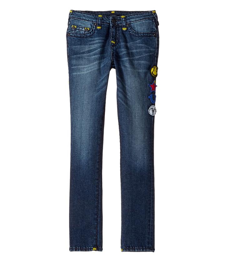 True Religion Kids - Tony Jeans With Patches In Rustic Indigo