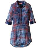 Blank Nyc Kids - Plaid Shirtdress In Jitney
