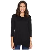Mod-o-doc - Supreme Jersey Cowl Neck 3/4 Sleeve Top