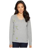 Life Is Good - Tiny Animal Print Long Sleeve Crusher Vee