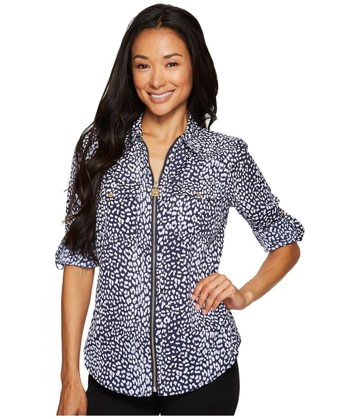 Michael Michael Kors - Cheetah Lock Zip Top