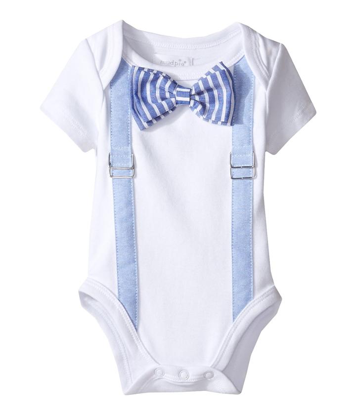 Mud Pie - Crawler And Bow Tie Set