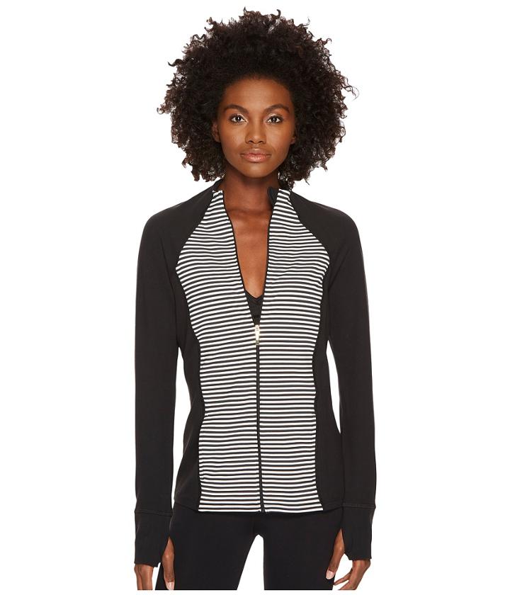 Kate Spade New York X Beyond Yoga - Saturday Stripe Raglan Jacket