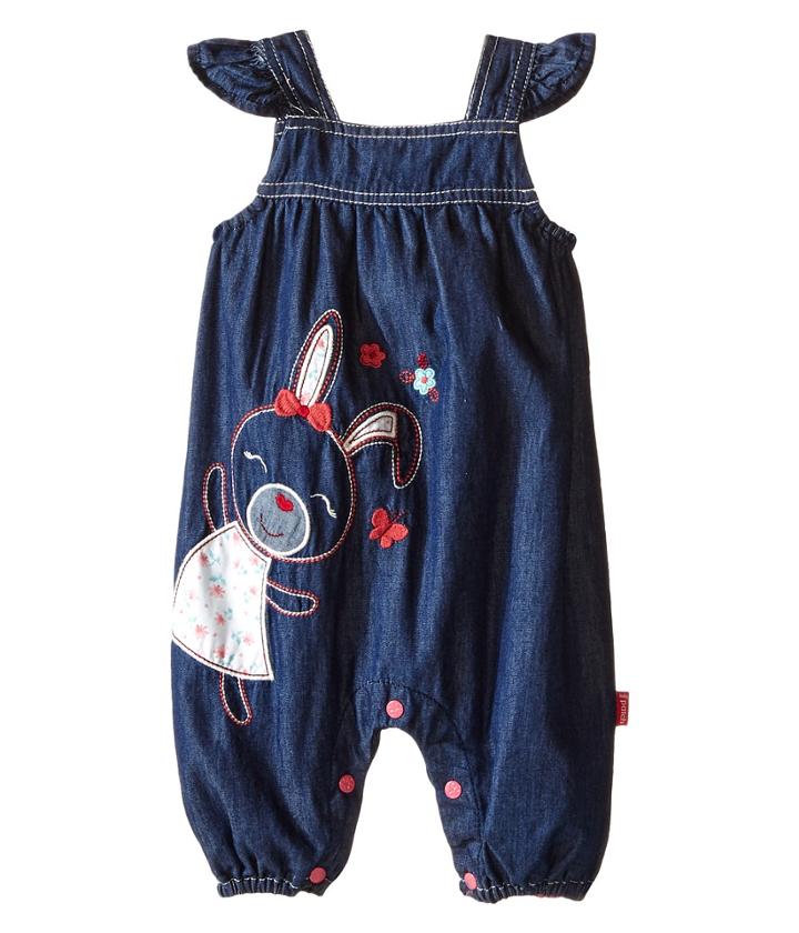 Pumpkin Patch Kids - Denim Bunny All-in-one Romper