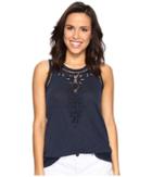 Lucky Brand - Embroidered Washed Tank Top