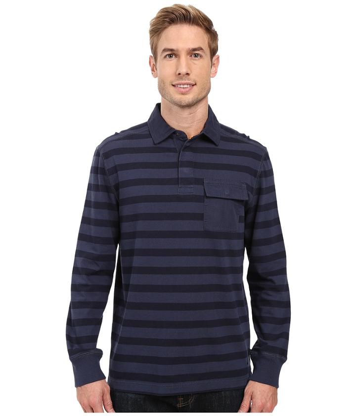 Nautica - Long Sleeve Shipman Stripe Polo