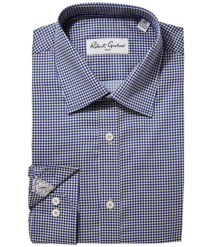 Robert Graham - Diamond Two-tone Dress Shirt