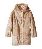 Chloe Kids - Hooded Faux Fur Coat