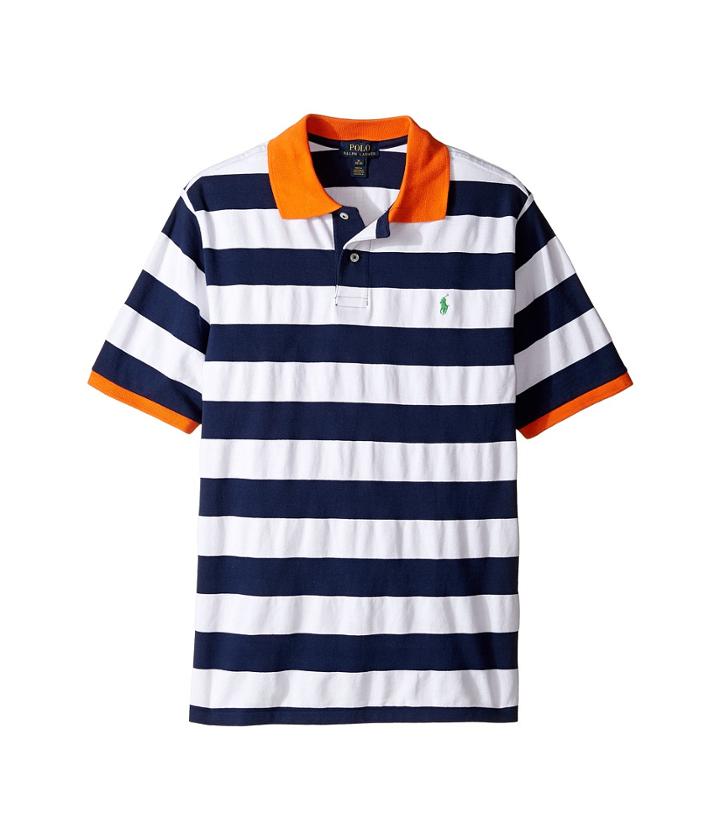 Polo Ralph Lauren Kids - Yarn-dyed Mesh Stripe Polo Top