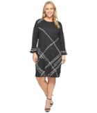 Nic+zoe - Plus Size Checked Cuff Dress
