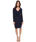 Three Dots - Elfie Long Sleeve V-neck Dress