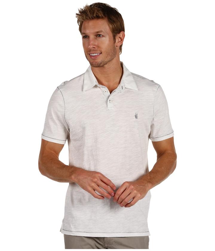 John Varvatos Star U.s.a. - Slub S/s Peace Polo K1381n2b