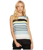 Vince Camuto - Sleeveless Stripe Harmony Knit Back Top