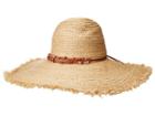 San Diego Hat Company - Rhl3090os Raffia Braid W/ Double Stone Trim Sun Brim