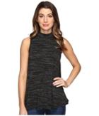 Mod-o-doc - Space Dye Rayon Spandex Jersey Mock Neck Sleeveless Top