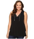 Michael Michael Kors - Plus Size Sleeveless Chain Lace-up Tunic