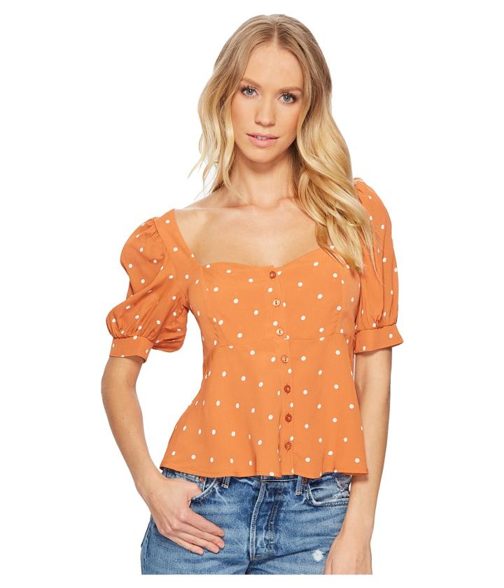 For Love And Lemons - Natalia Dot Blouse