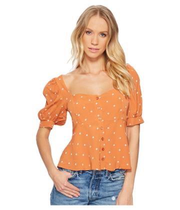 For Love And Lemons - Natalia Dot Blouse
