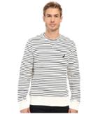 Nautica - Long Sleeve Striped Front Crew