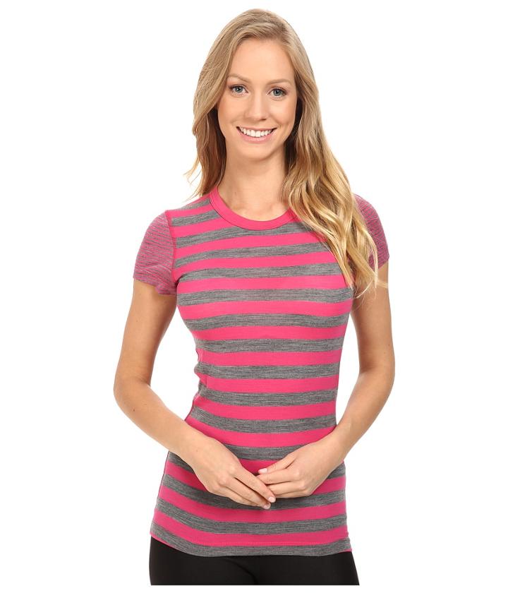 Icebreaker - Sprite Short Sleeve Crewe Stripe
