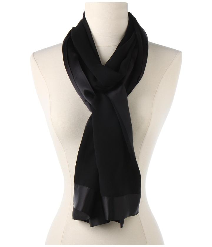 Echo Design Silk Chiffon W/satin Border