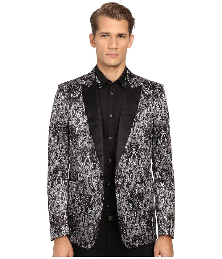 Just Cavalli - Royal Batik Print Satin Dinner Jacket
