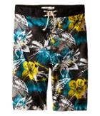Appaman Kids - Elastic Wait And Lined Swim Trunks With Hawaian Inspired Design