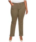 Nydj Plus Size - Plus Size Marilyn Straight In Luxury Touch Denim In Fatigue