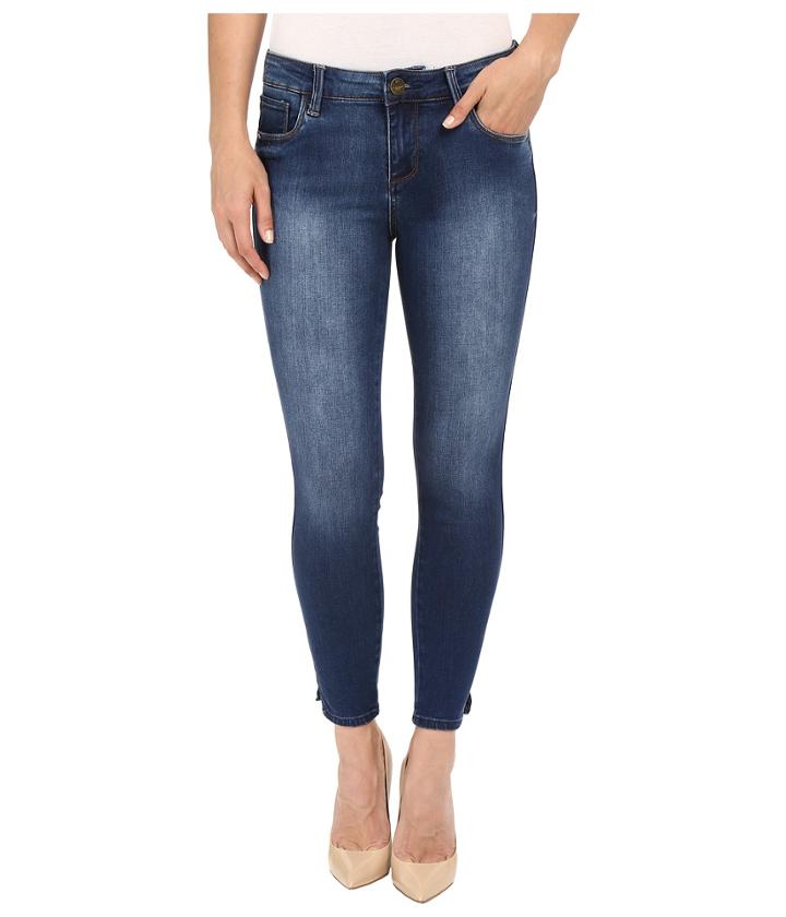 Kut From The Kloth - Eva Ankle Skinny Jeans In Valid W/ Dark Stone Base Wash