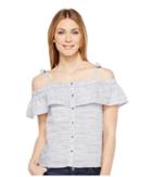 Lucky Brand - Space Dyed Ruffle Top