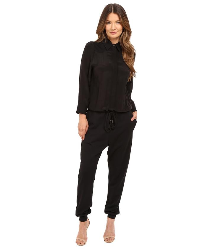 Just Cavalli - Solid Jumpsuit Washed Silk/jersey