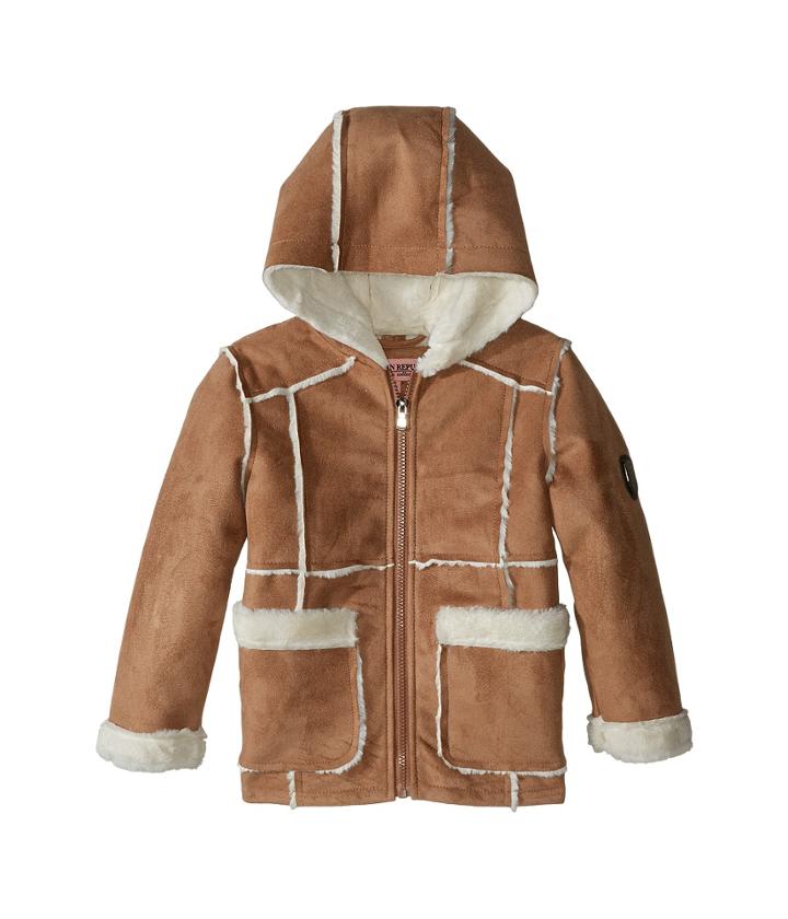 Urban Republic Kids - Ultra Suede Faux Shearling Hooded Jacket