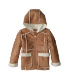 Urban Republic Kids - Ultra Suede Faux Shearling Hooded Jacket