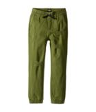 Hudson Kids - Destructed Twill Slim Jogger In Olive Green