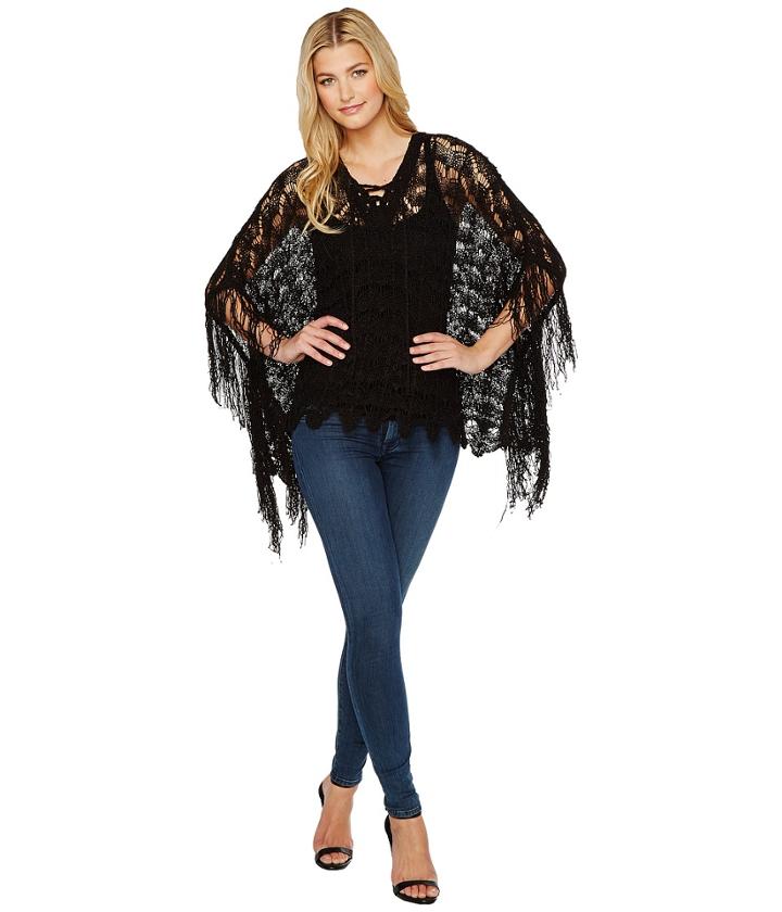 Steve Madden - On The Fringe Knit Poncho