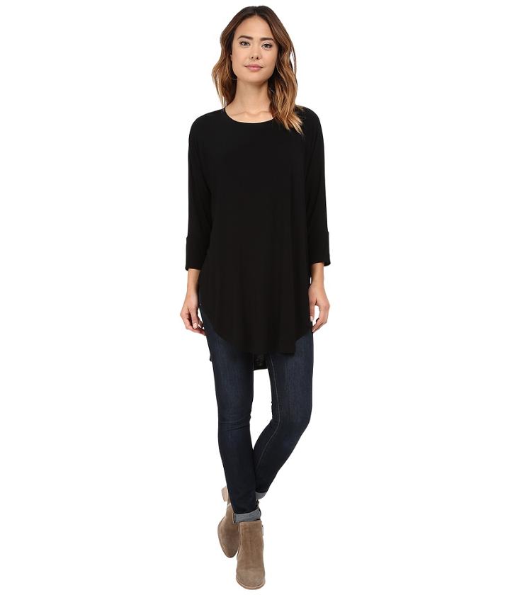 Michael Stars - Jersey Lycra 3/4 Sleeve Poncho Tunic