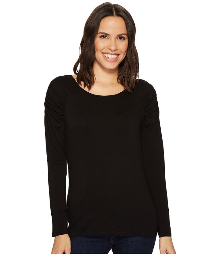 Vince Camuto - Essentials Cap Sleeve Rouched Neck Top