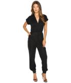 Just Cavalli - Solid Lurex Short Sleeve Jumpsuit