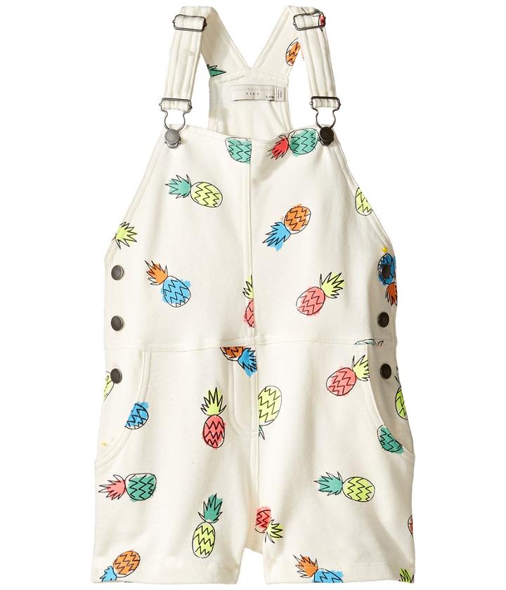 Stella Mccartney Kids - Pandora Pineapple Print Jersey Short Overalls