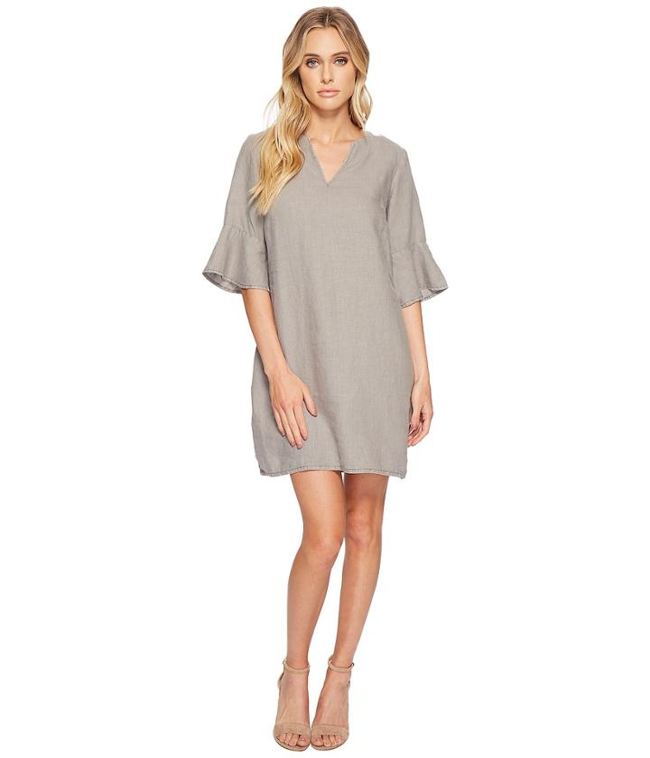 Michael Stars - Woven Linen Trumpet Sleeve Shift Dress