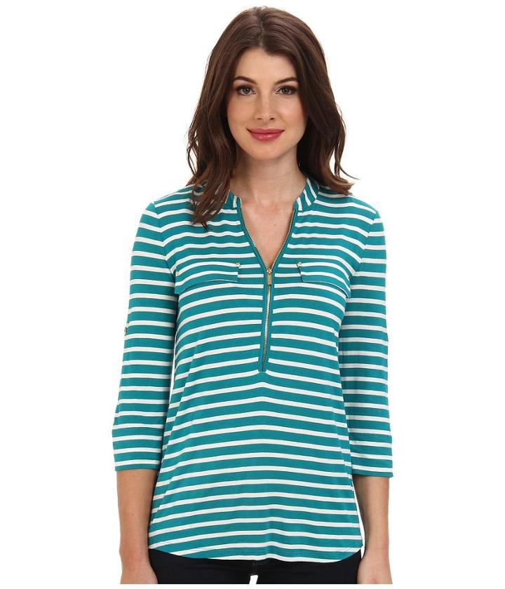 Calvin Klein Zip Front Roll Sleeve