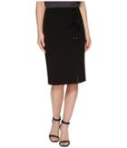 Calvin Klein - Crepe Skirt W/ Lacing