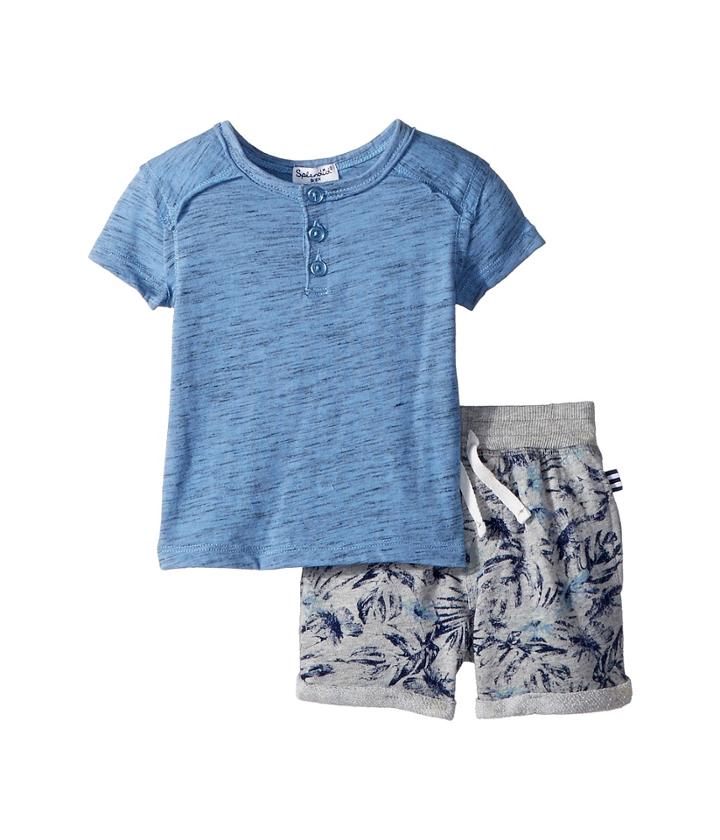 Splendid Littles - Henley Set W/ All Over Print Shorts