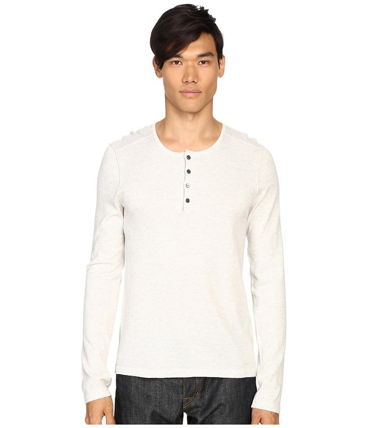 Vince - Sporty Jaspe Mix-stitch Henley