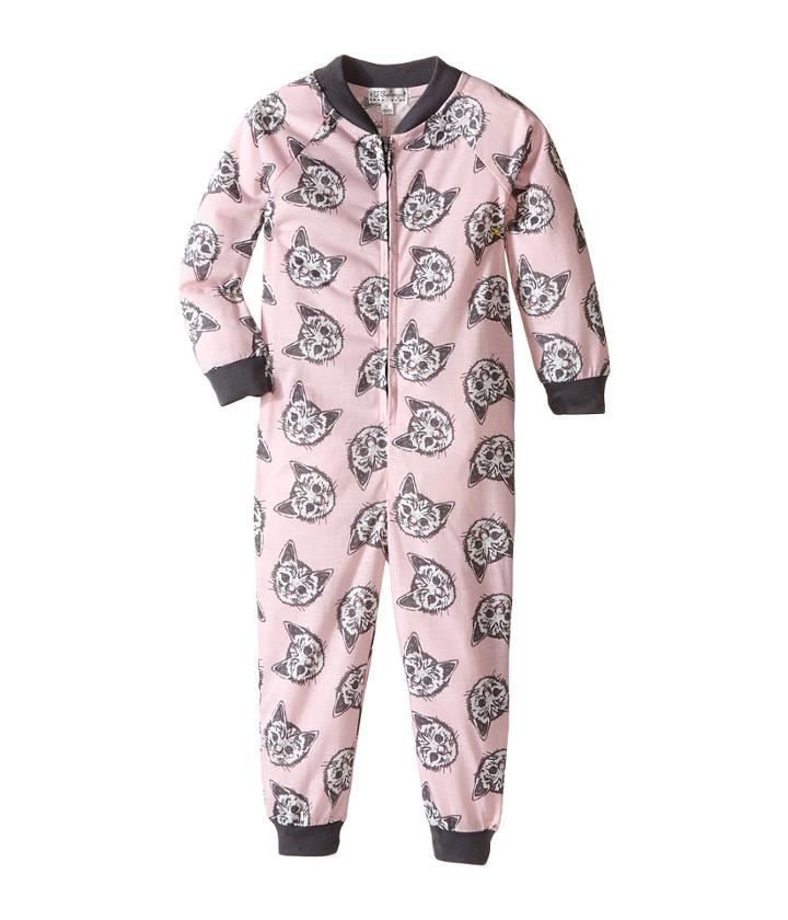 P.j. Salvage Kids - Meow Or Never Cat One-piece Pajama