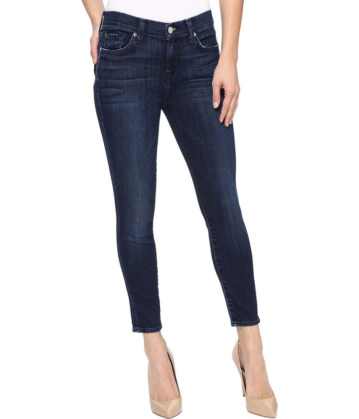 7 For All Mankind - Cropped Skinny In Dark Brisbane