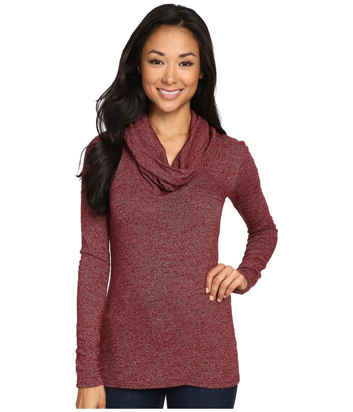 Three Dots - Long Sleeve Cowl Neck Tunic