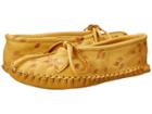 Manitobah Mukluks - Deerskin Slipper Floral Design